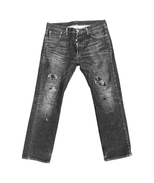 PROD. 0001 CHUNKY THREAD REPAIRED DENIM 01 "BRUCE"