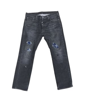 PROD. 0001 CHUNKY THREAD REPAIRED DENIM 01 "BRUCE"