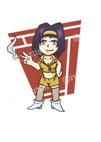 Image 4 of (Online Only) Stickers- Chibi Cowboy Bebop Crew 