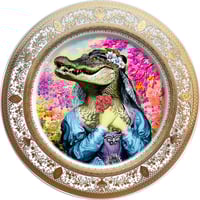 Image 1 of La Cocodrila - Large Fine China Plate - #0743