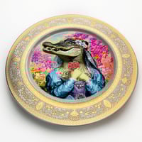 Image 3 of La Cocodrila - Large Fine China Plate - #0743