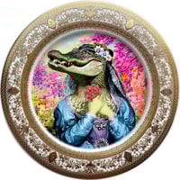 Image 1 of La Cocodrila - Fine China Plate - #0739