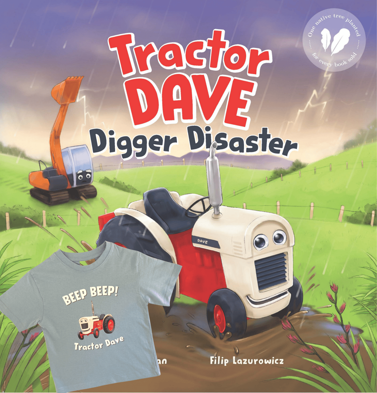 Tractor Dave - Digger Disaster + Tee combo