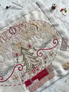 Merry Christmas Embroidery Template