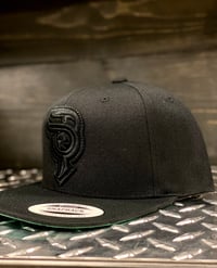 Image 4 of New Blacked Out Project Torque Logo Cap