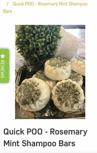 Rosemary peppermint  shampoo bars