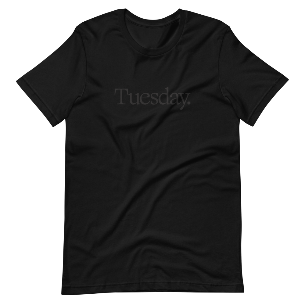 Image of Hershel Essential BLACK ON BLACK TEE / TUESDAY