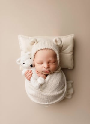 Image of Newborn Bear Bonnet - 18 colors