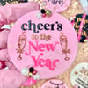 Cheers to the New Year - raised embosser