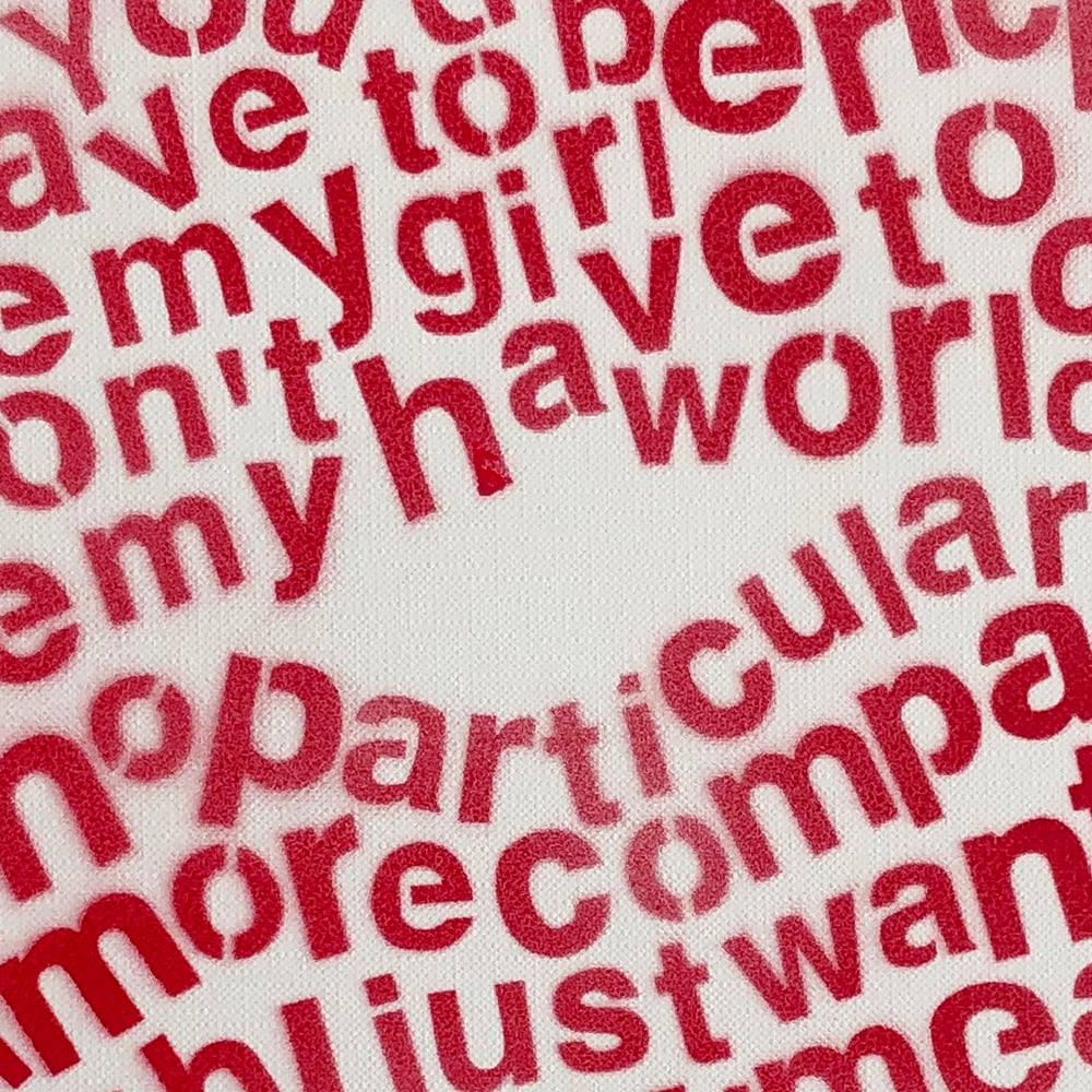 Kiss (Ruby Red Stencil)