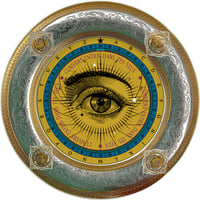Image 1 of Lover's Eye - Astrolabio - Fine China Plate - #0779
