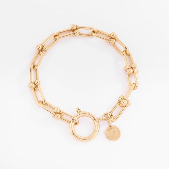 Image of BRACELET GEORGES PLAQUÉ OR
