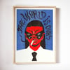 A3 RISOGRAPH | 'THE WORLD IS OURS 002' | LTD EDITION | 3 COLOUR PRINT