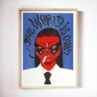 A3 RISOGRAPH | 'THE WORLD IS OURS 002' | LTD EDITION | 3 COLOUR PRINT