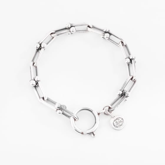 Image of BRACELET GEORGES PLAQUÉ ARGENT