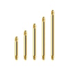 Bardot - Barbell Stem Pin 24K Gold PVD Without Balls (Surgical Steel, 1.2 mm)