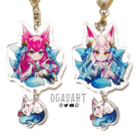 Spirit Blossom Ahri set | Acrylic Charm 