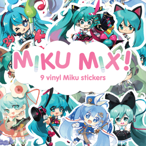 Image of Miku Mix - 9 Miku Stickers