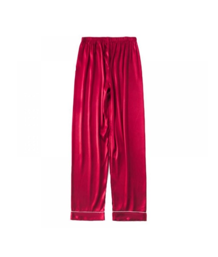 RED SILK BOTTOMS