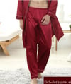 RED SILK BOTTOMS