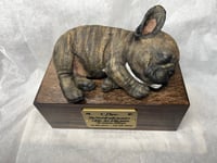 Image 7 of Custom Engraved French Bulldog Urn Handpainted To Your Photos