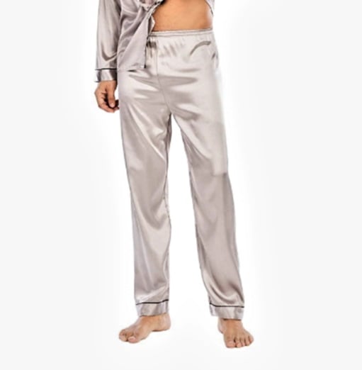 GREY SILK BOTTOMS