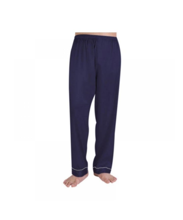 NAVY SILK BOTTOMS
