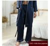 NAVY SILK BOTTOMS