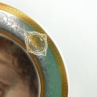 Image 3 of Lover's Eye green - Fine China Plate - #0779