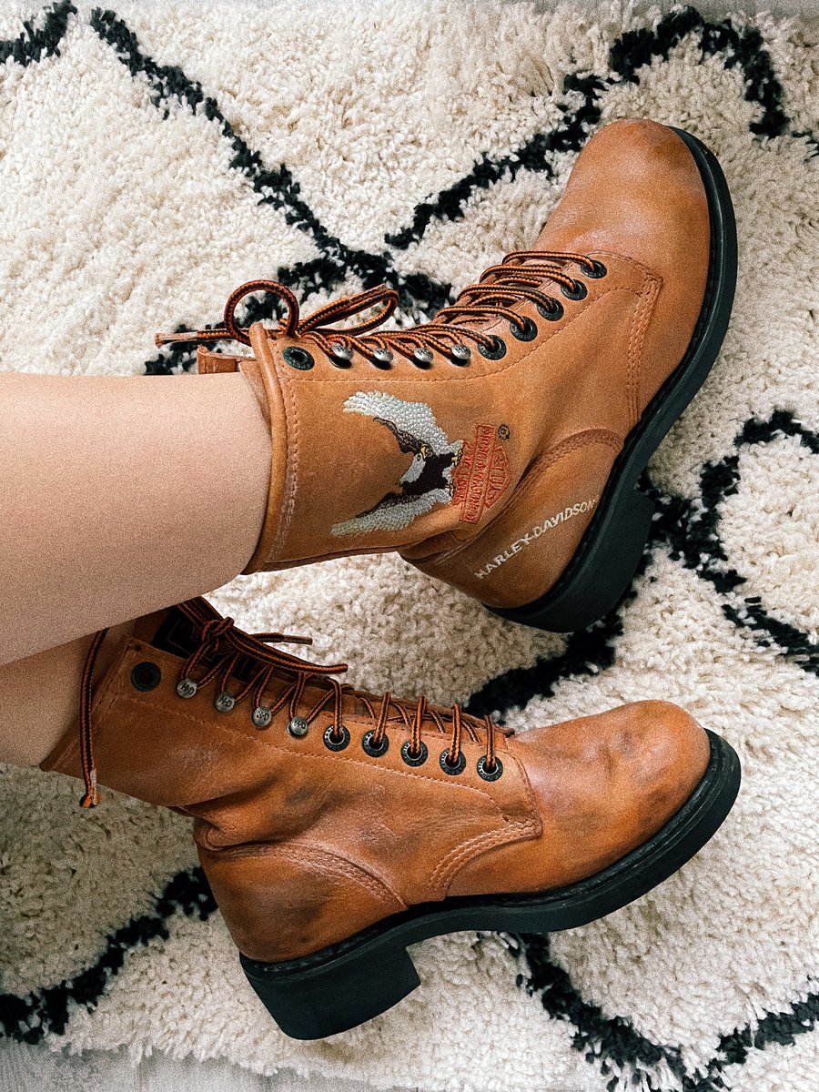 Harley davidson boots with eagle sale