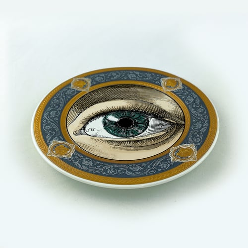 Image of Lover´s eye - Oculus engraving - Fine China Plate - #0780