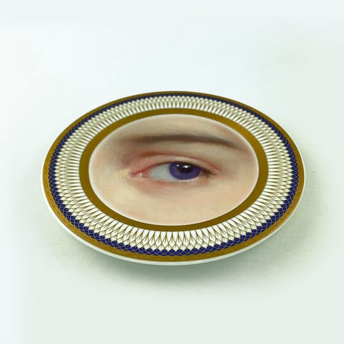 Image of Lover Eye Purple - Fine China Plate - #0782