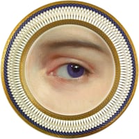 Image 1 of Lover Eye Purple - Fine China Plate - #0782