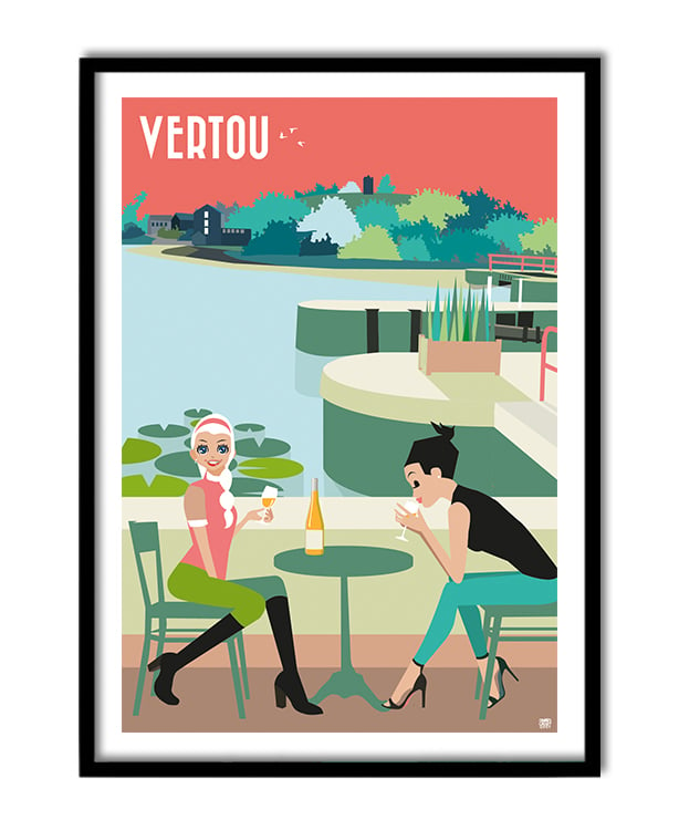 Image of Vertou "Le petit verre" 50x70cm