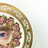 Image 3 of Lover Eyes Flowers - Fine China Plate - #0783