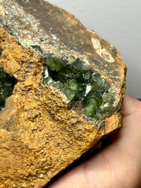 Image 4 of Ludlamite Crystal Geode Cluster Specimen | Brazil #2852
