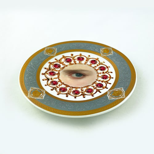 Image of Lover's Eye - Ruby - Fine China Plate - #0779
