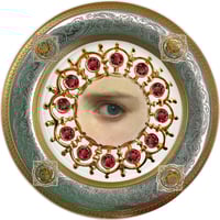 Image 1 of Lover's Eye - Ruby - Fine China Plate - #0779
