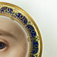 Image 3 of Lover Eye Blue - Fine China Plate - #0785