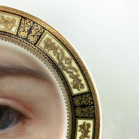 Image 3 of Lover Eye Grey  - Fine China Plate - #0781
