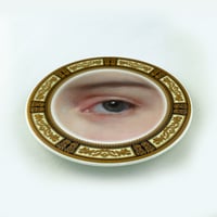 Image 2 of Lover Eye Grey  - Fine China Plate - #0781