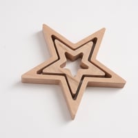 Image 1 of Wooden Stars - 2 Large