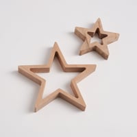 Image 3 of Wooden Stars - 2 Large