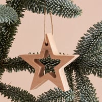 Image 4 of Wooden Stars - 2 Large