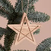 Wooden Star Decorations 