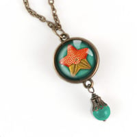 Image 1 of Reversible Starfish and Shell Necklace