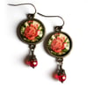 Victorian Tea Rose Earrings