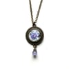 Purple Aster Vintage Inspired Pendant Necklace