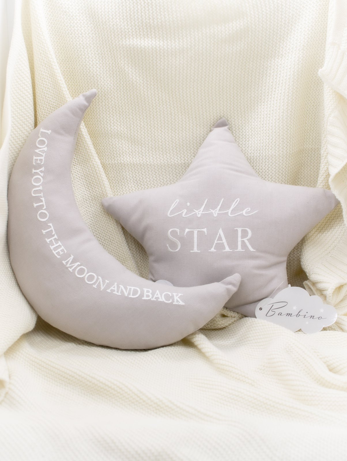 Star Moon Shaped Baby Cushion Demi Emi