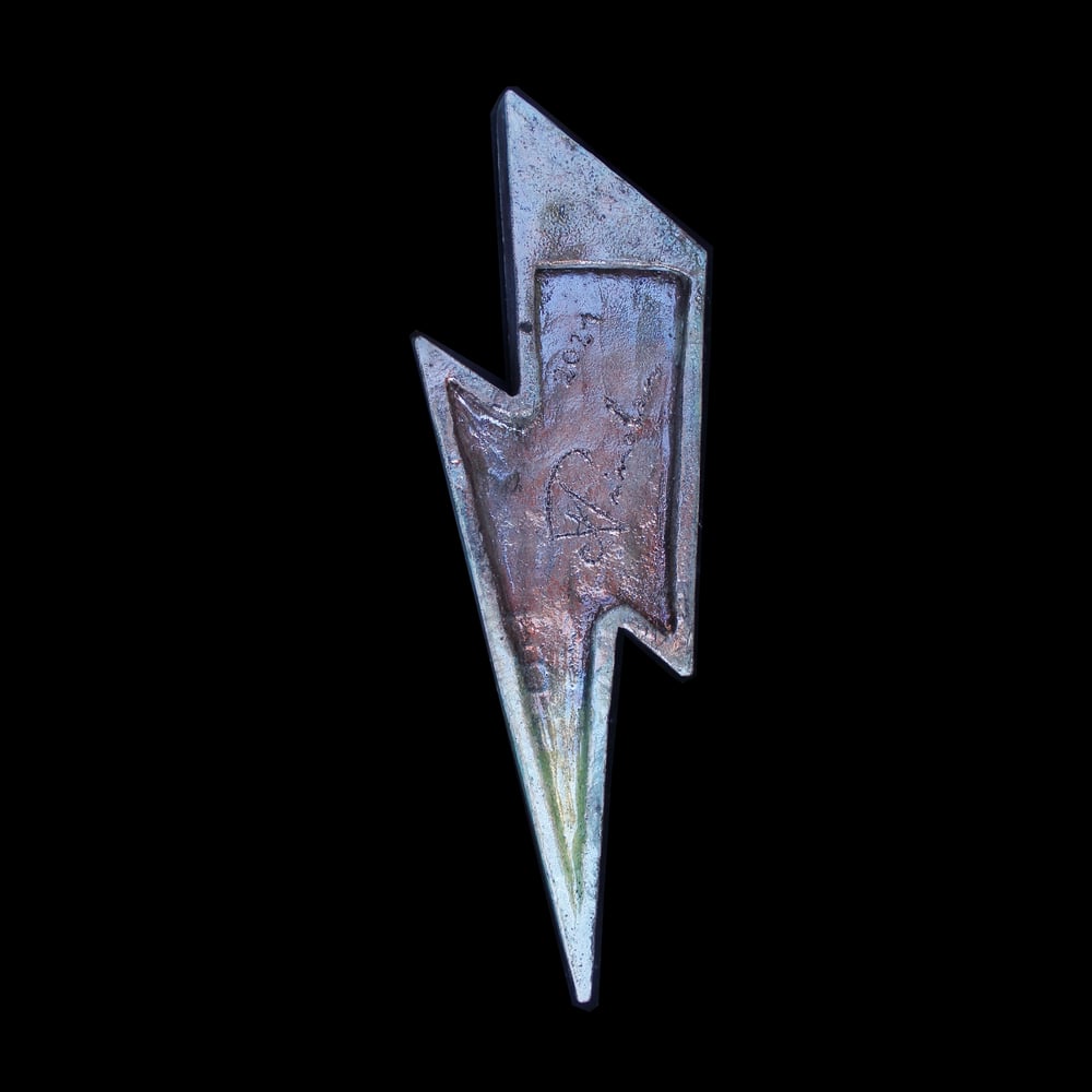 'Life On Mars' Raku Lightning Bolt